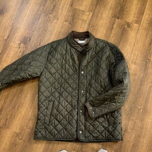 Peter Millar Olive Green Quilted Jacket